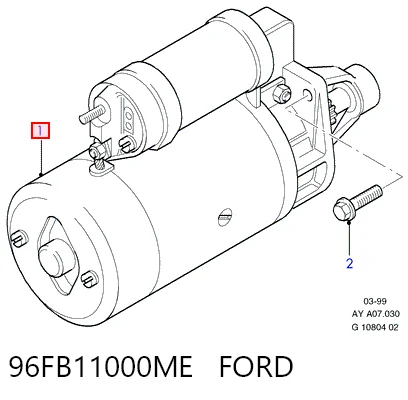 96FB11000ME Ford Стартер двигуна