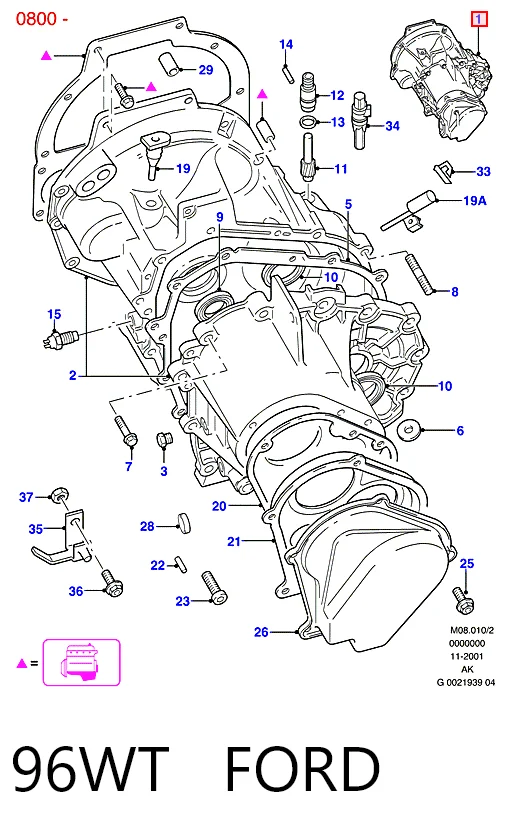 96WT Ford МКПП