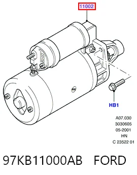 97KB11000AB Ford Стартер двигуна