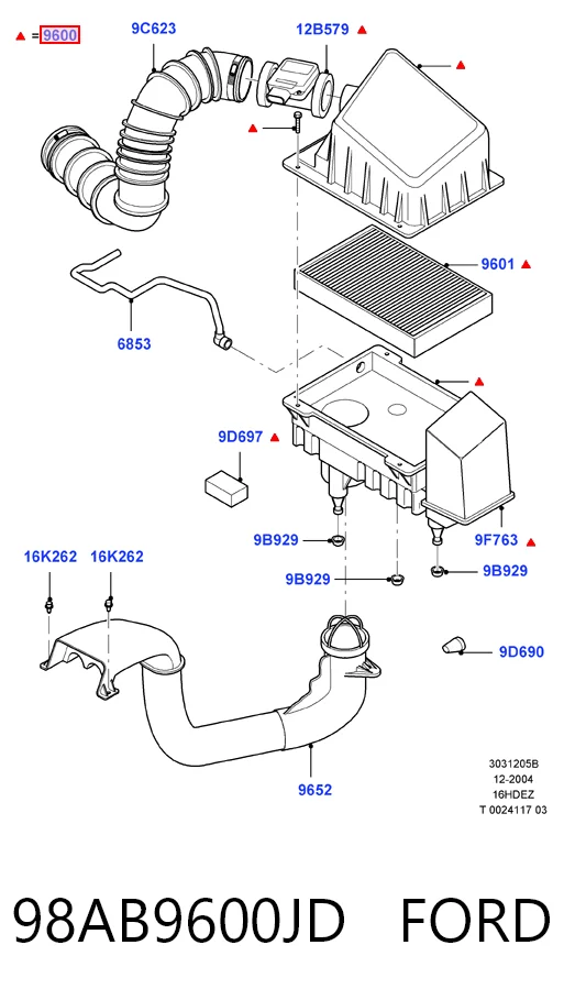 Коробка фільтра на Ford Focus I DFW