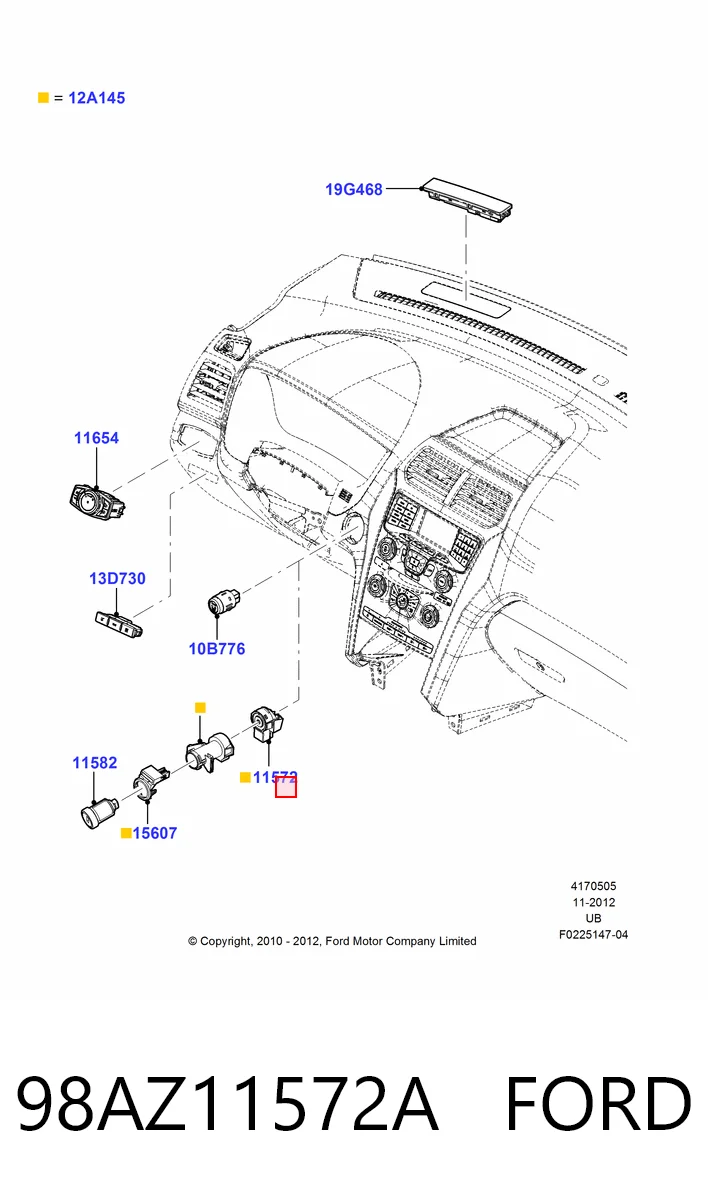 Купити EC0166151C Mazda Контактна група