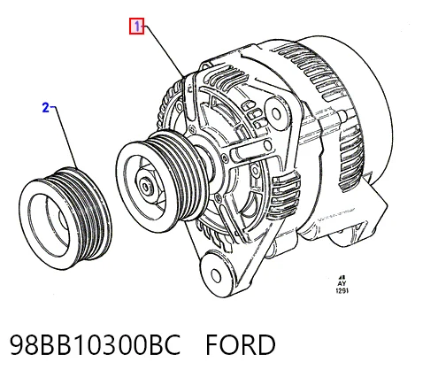 Генератор HC Parts CA1482 ціна, від 94.02 USD