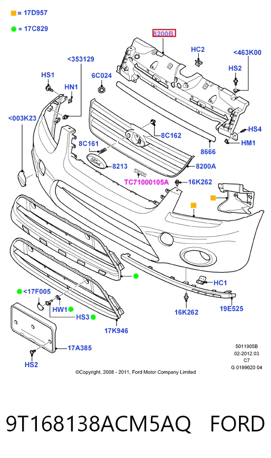 9T168138ACM5AQ Ford