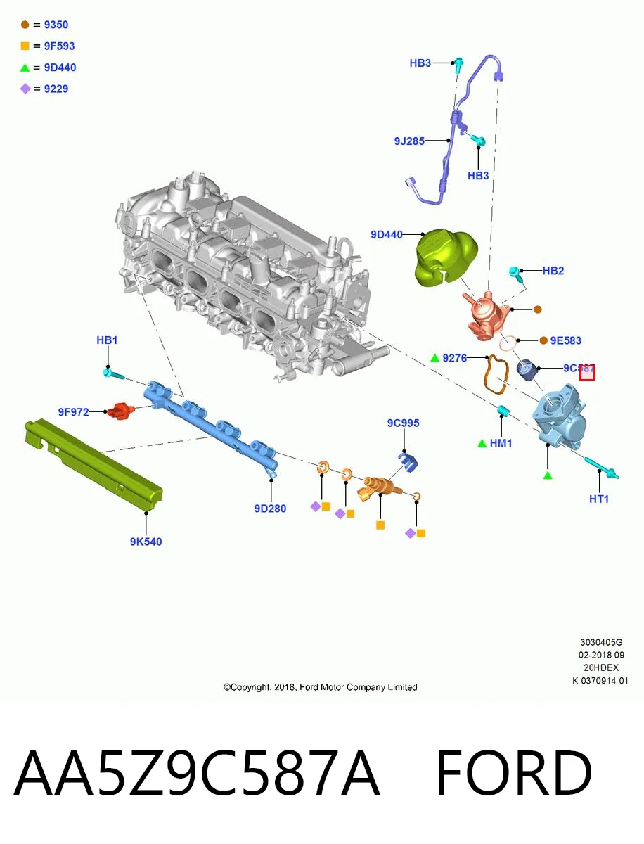 AA5Z9C587A Ford 
