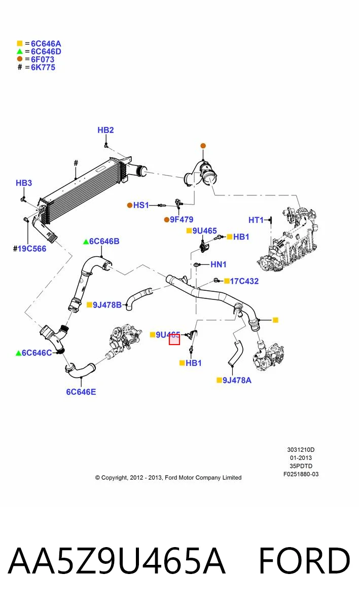AA5Z9U465A Ford 