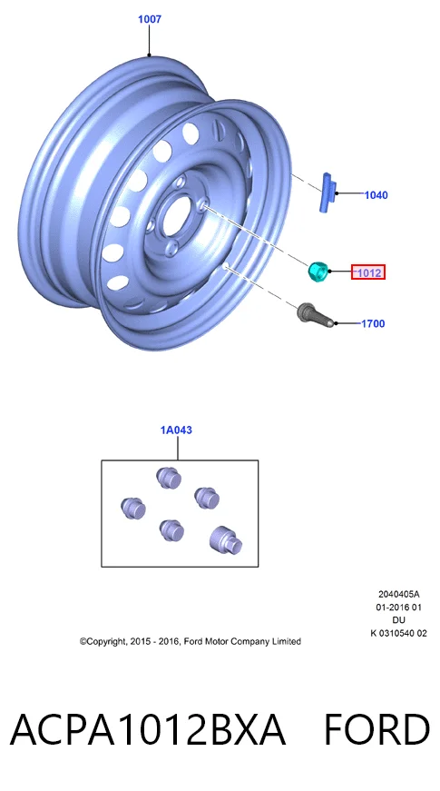 FSE11710036 Fase Гайка колеса