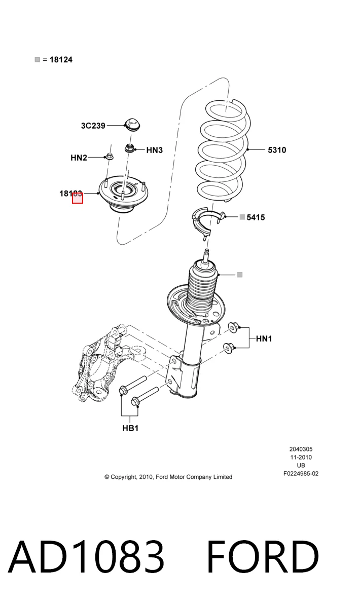 Подушка амортизатора переднього Raiso RC18183