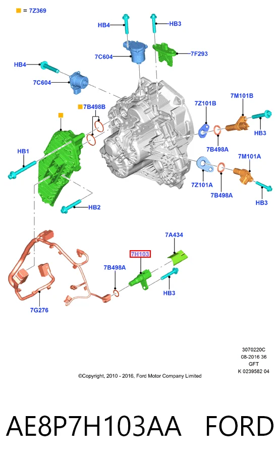 AE8P7H103AA Ford 