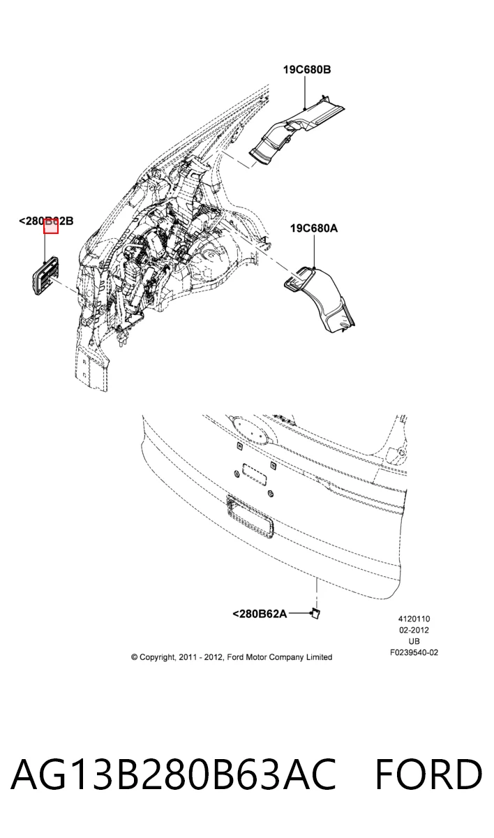 AG13B280B63AC Ford 