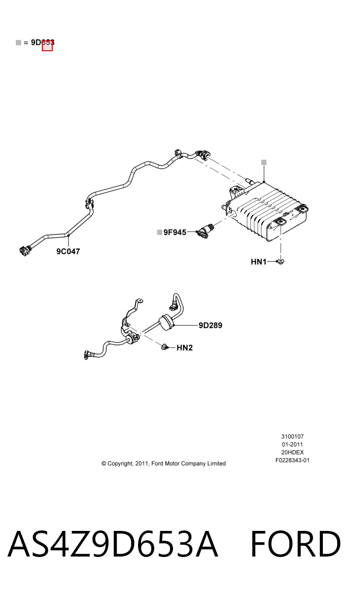 AS4Z9D653A Ford 