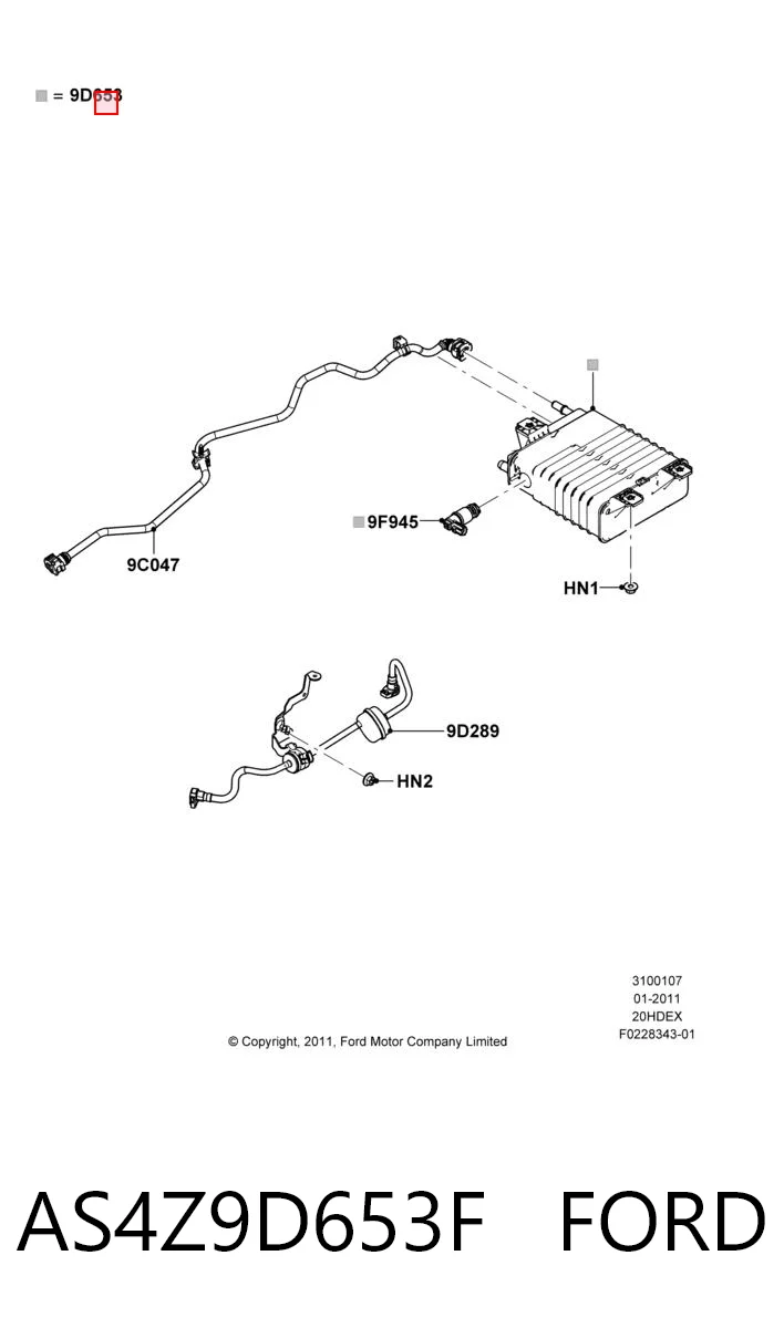 AS4Z9D653F Ford 