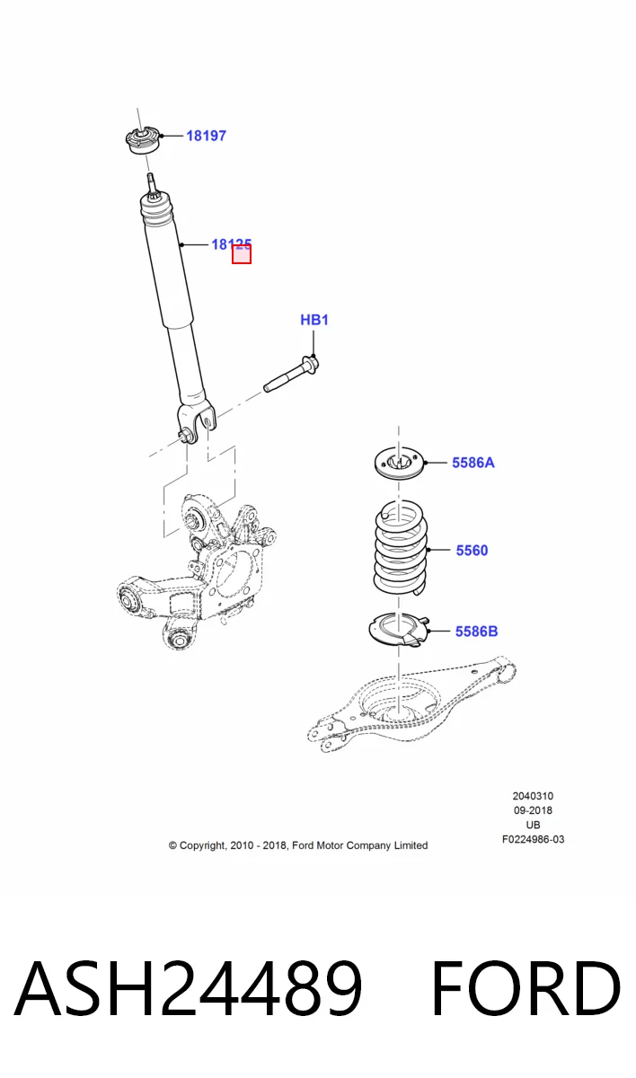 Купити Амортизатор задній Ford Explorer  U5