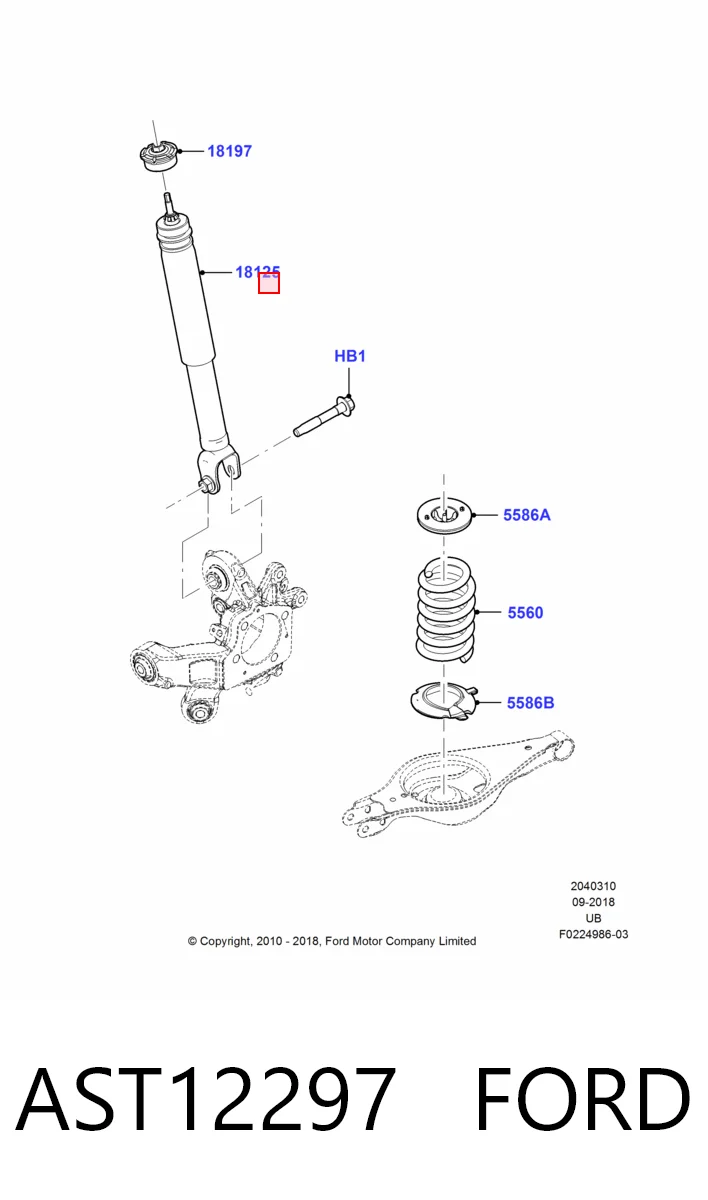 Стійка передня права Ford Explorer 