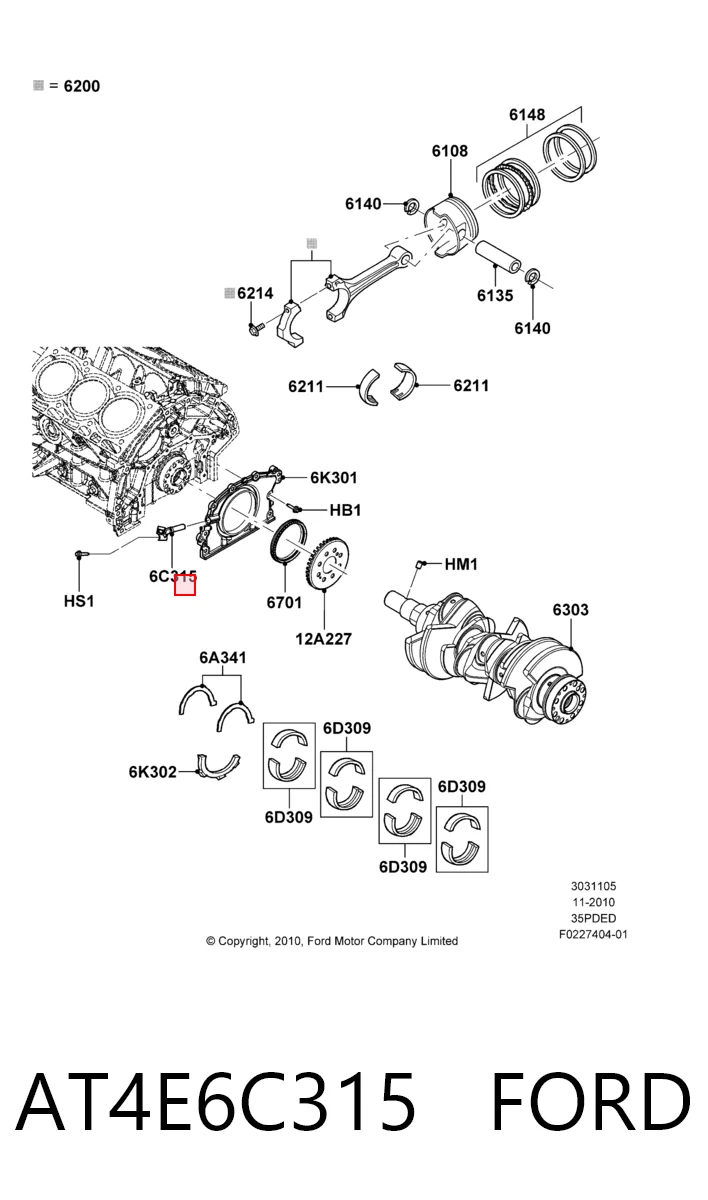 AT4E6C315 Ford ДПКВ