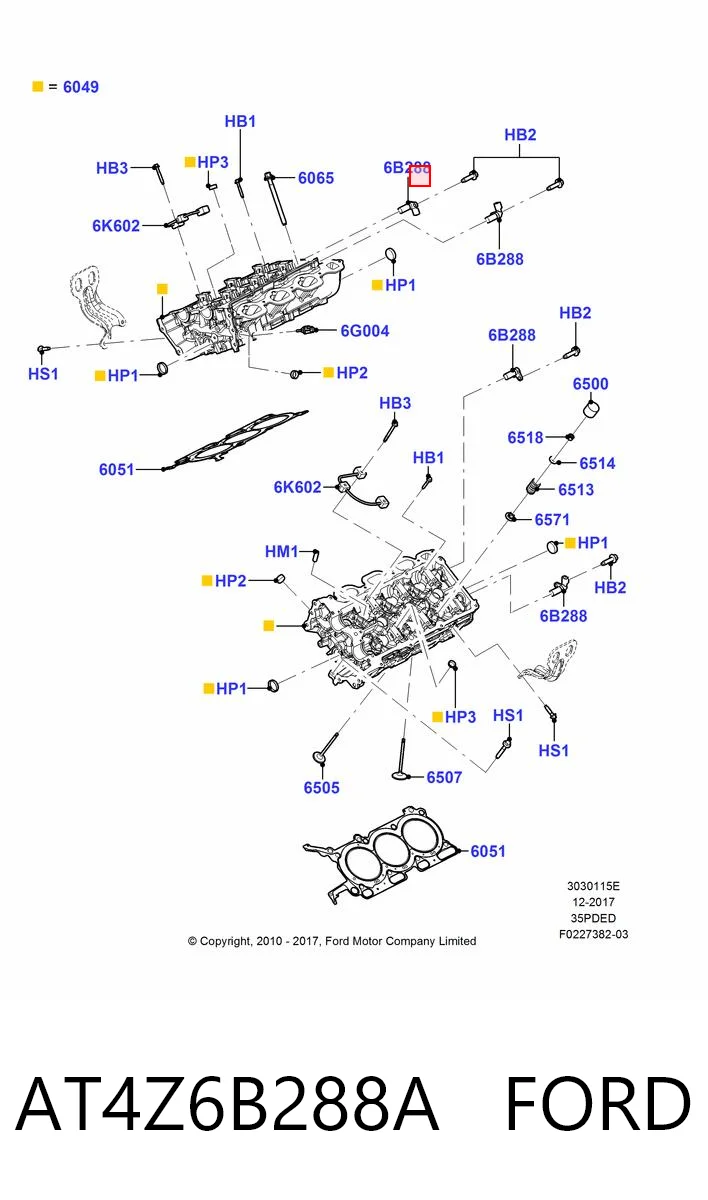 AT4Z6B288A Ford Датчик розподільного вала