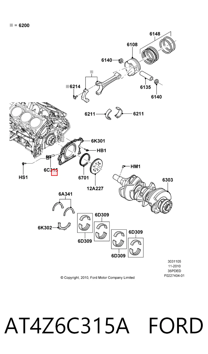 AT4Z6C315A Ford ДПКВ