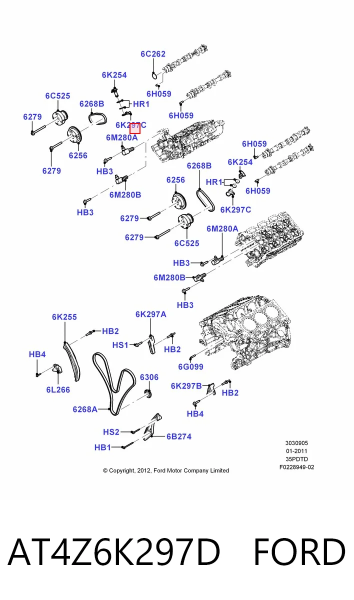 AT4Z6K297D Ford 