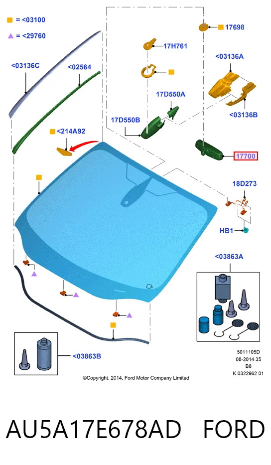 Купити Дзеркало салону Ford Mondeo IV CA2