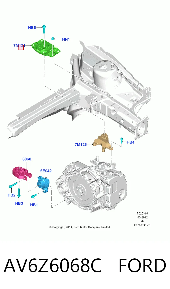 AV6Z6068C Ford 