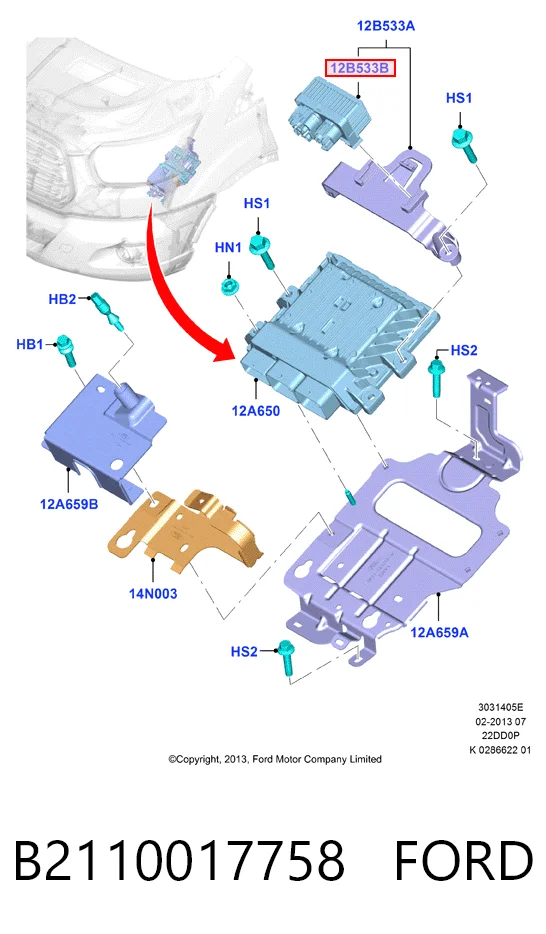 Купити Реле свічок накалу Ford Transit VI V347/8