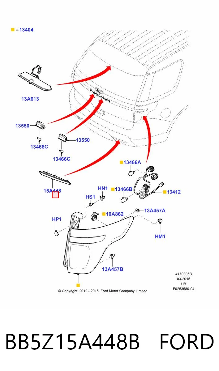 BB5Z15A448B Ford 