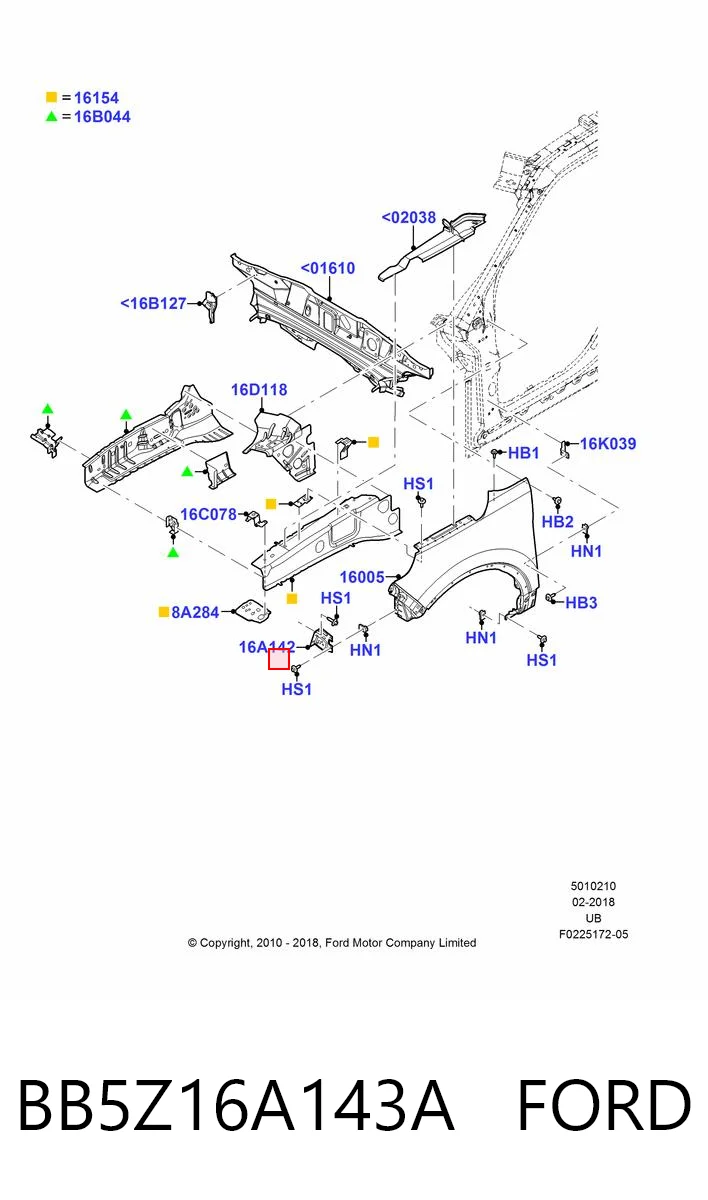 BB5Z16A143A Ford 