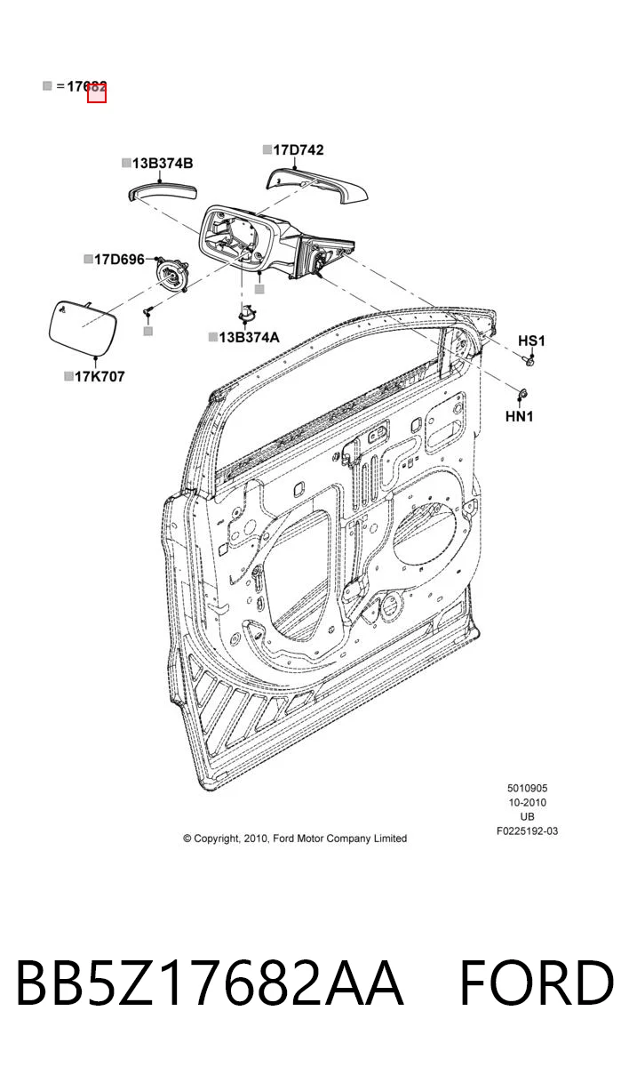 BB5Z17682AA Ford 