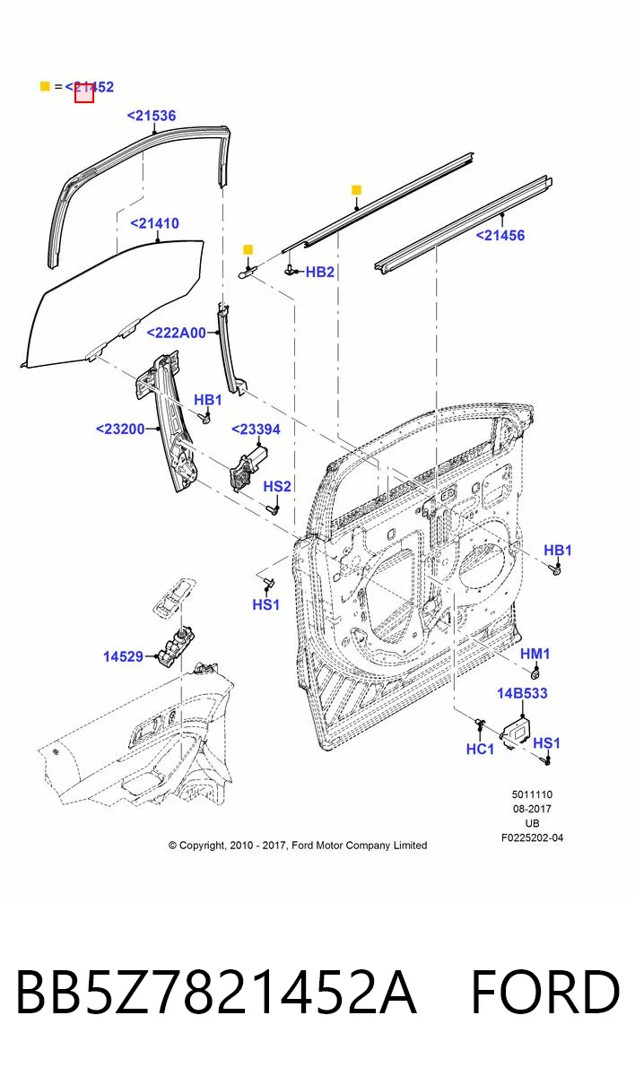 BB5Z7821452A Ford 