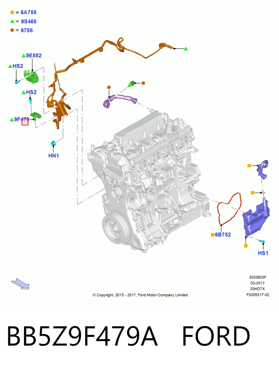BB5Z9F479A Ford 