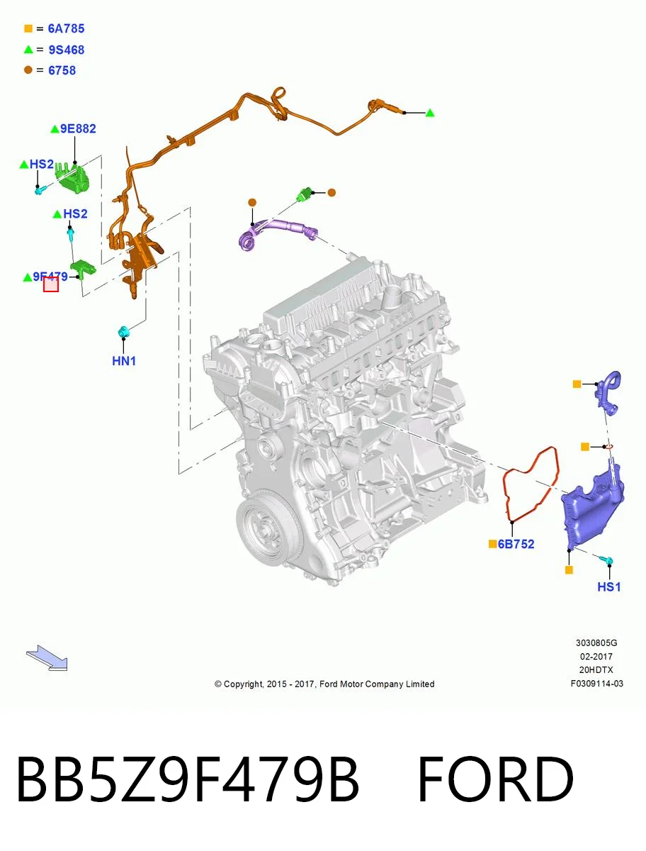 BB5Z9F479B Ford 