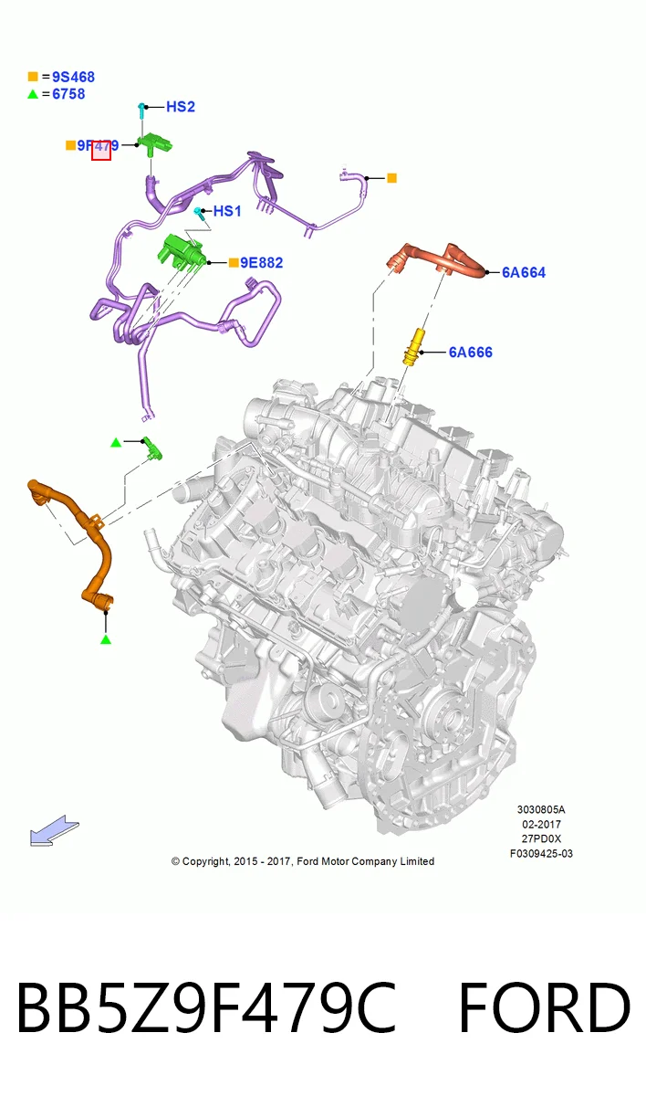 BB5Z9F479C Ford 