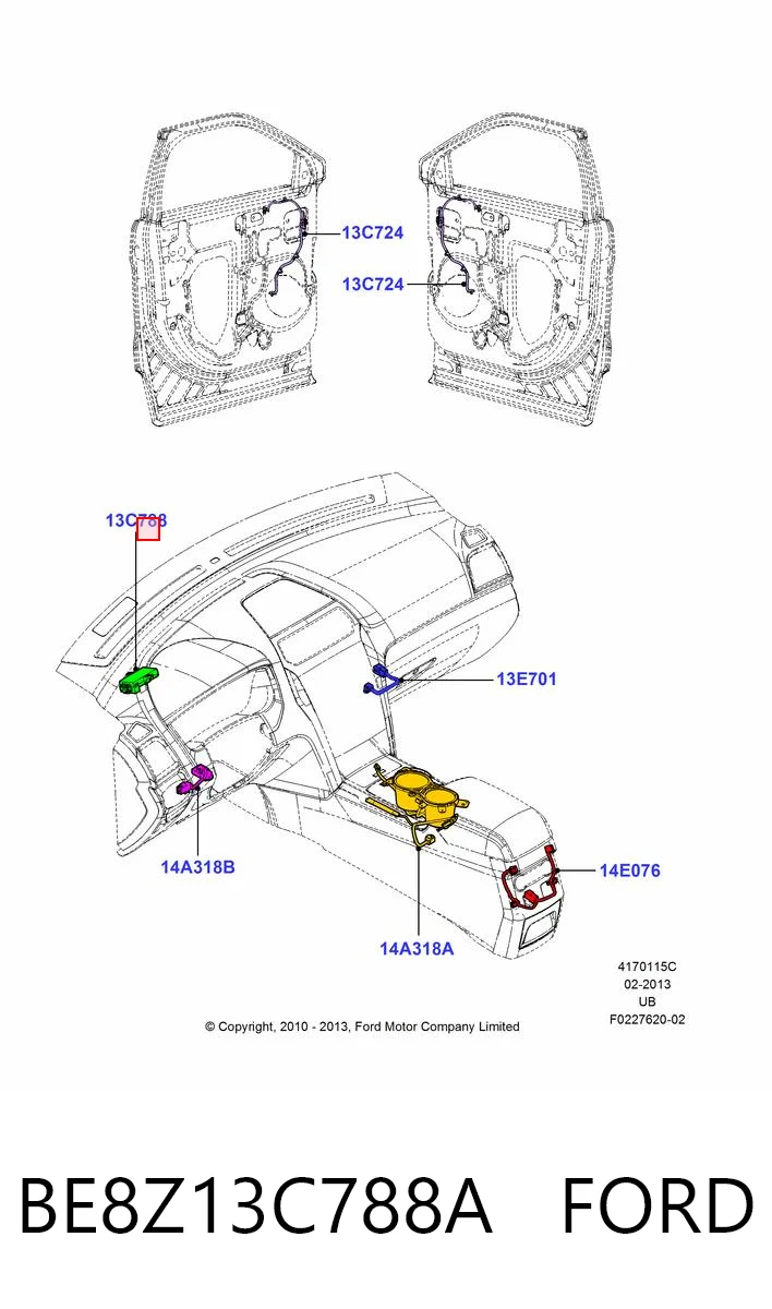 BE8Z13C788A Ford 