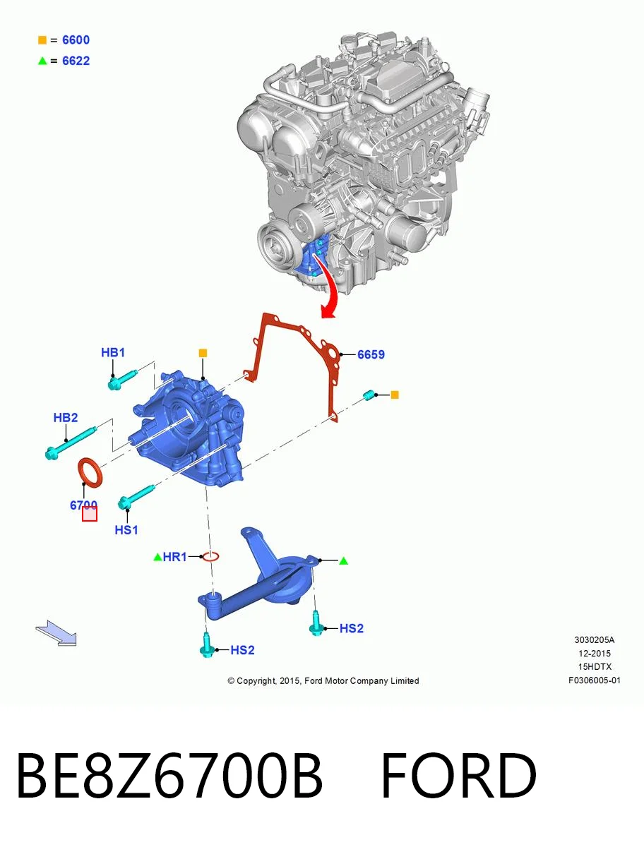  Сальник коленвалу Ford Focus 1