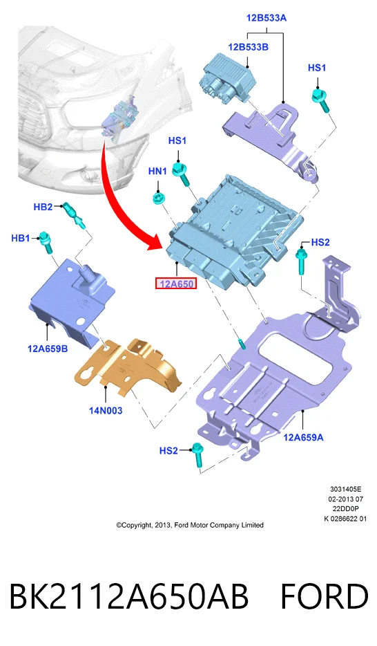 ЕБУ Ford BU7112A650GB ціна, від 390.03 USD