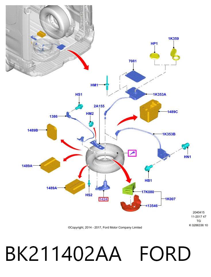 BK211402AA Ford 