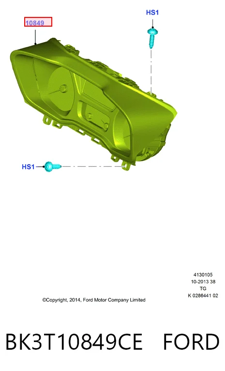 Купити BK3T10849CM Ford Прилади управління
