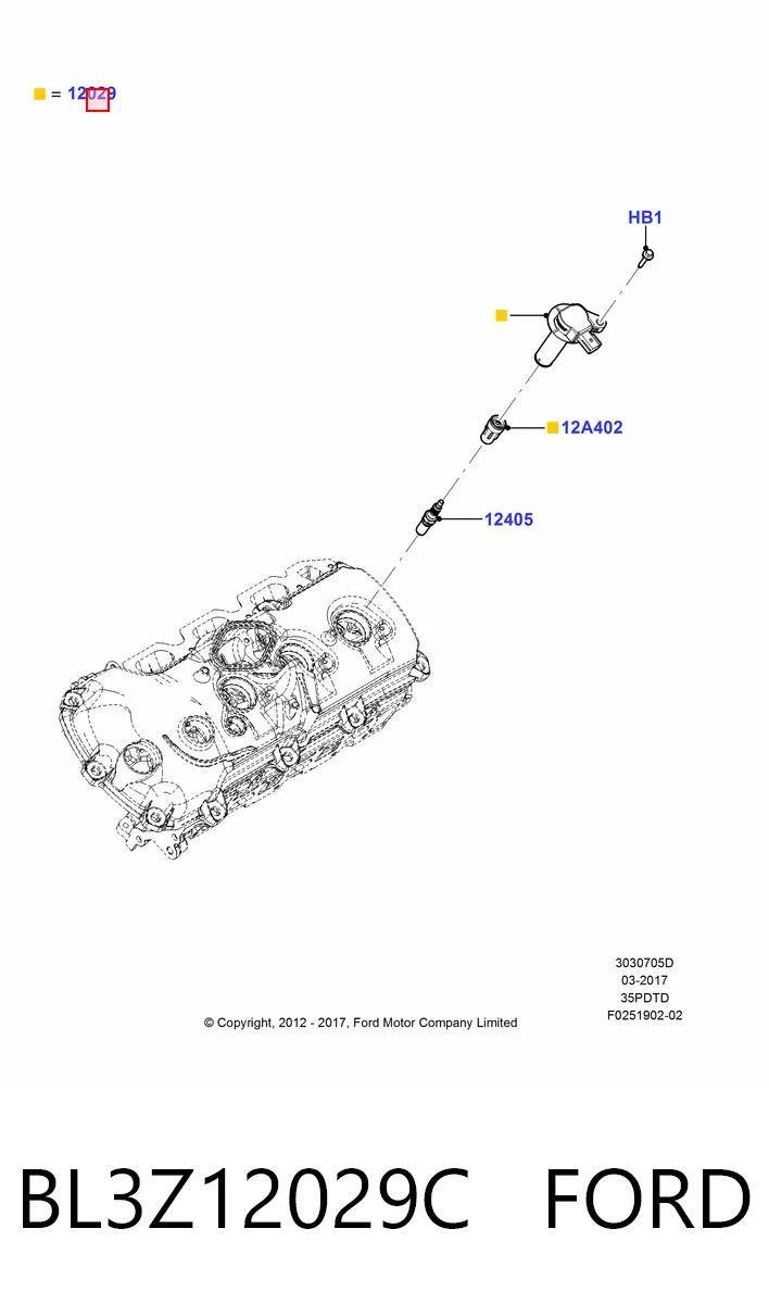 STBL3Z12029C SAT Котушка запалювання