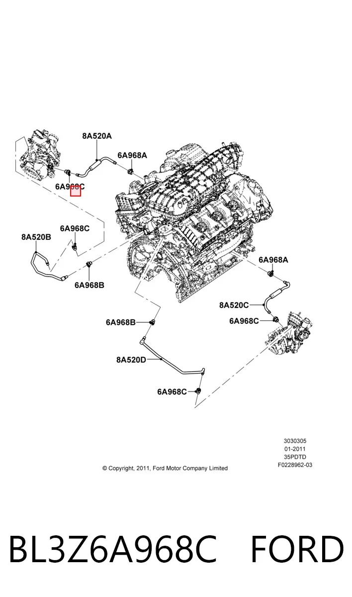BL3Z6A968C Ford 
