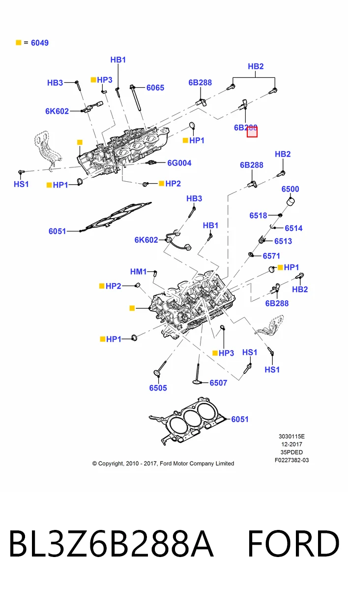 STBL3Z6B288C SAT Датчик розподільного вала