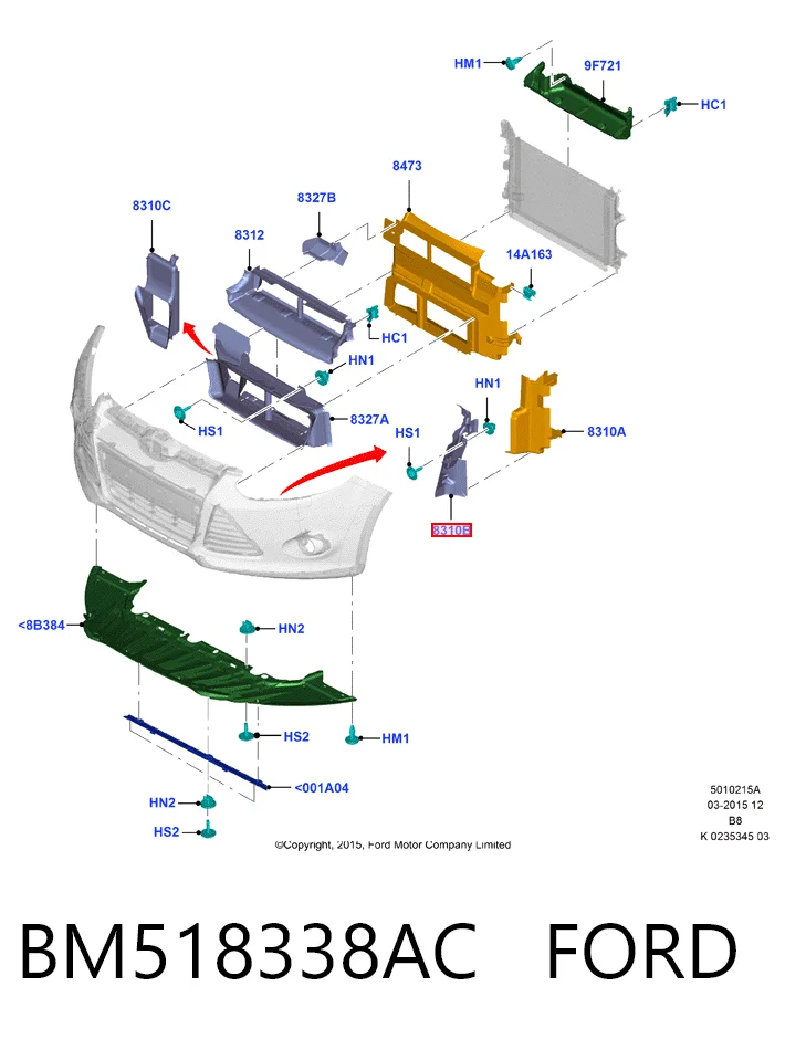 BM518338AC Ford