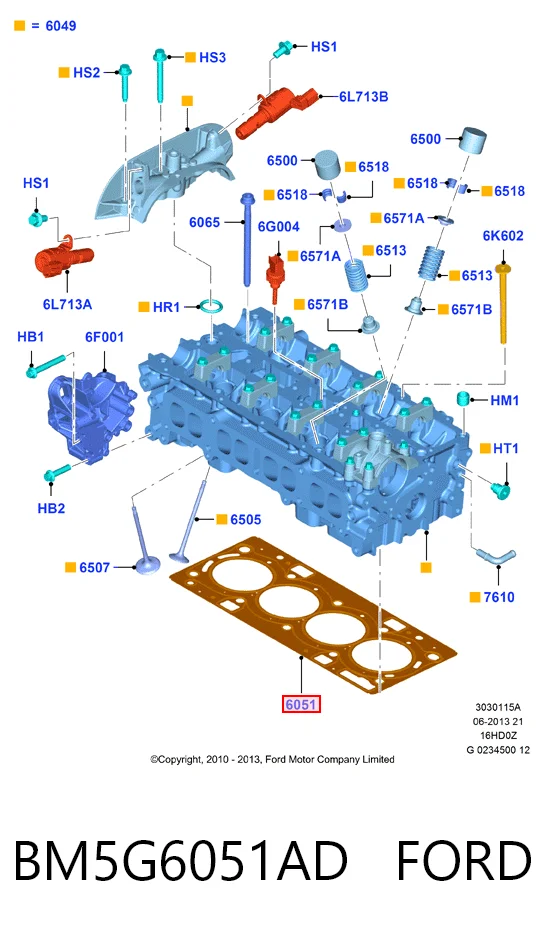 Купити 31460680 Volvo Прокладка ГБЦ