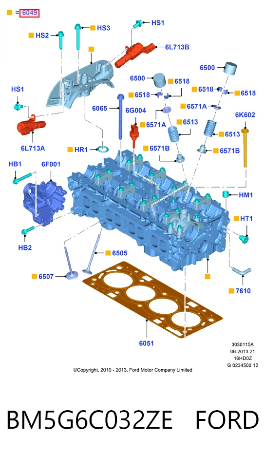 BM5G6C032ZE Ford Манометри