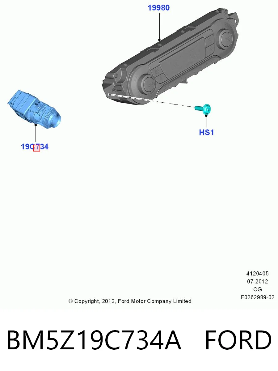 BM5Z19C734A Ford Датчик температури салону