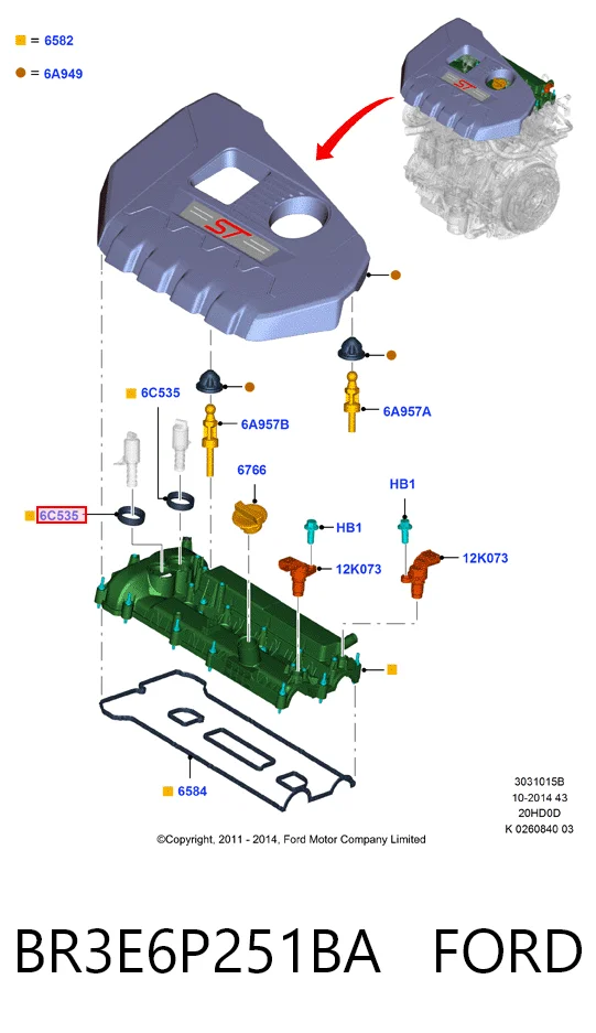 Купити B33509 Mahle Original Кільце ущільнювальне свічкового колодязя