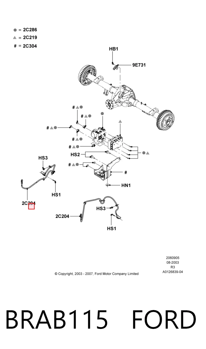 Датчик АБС на Ford Explorer  U2