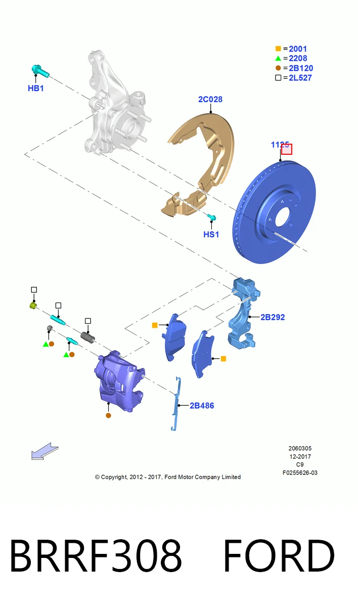 AR85165EVC Power Stop Гальмо дискове переднє