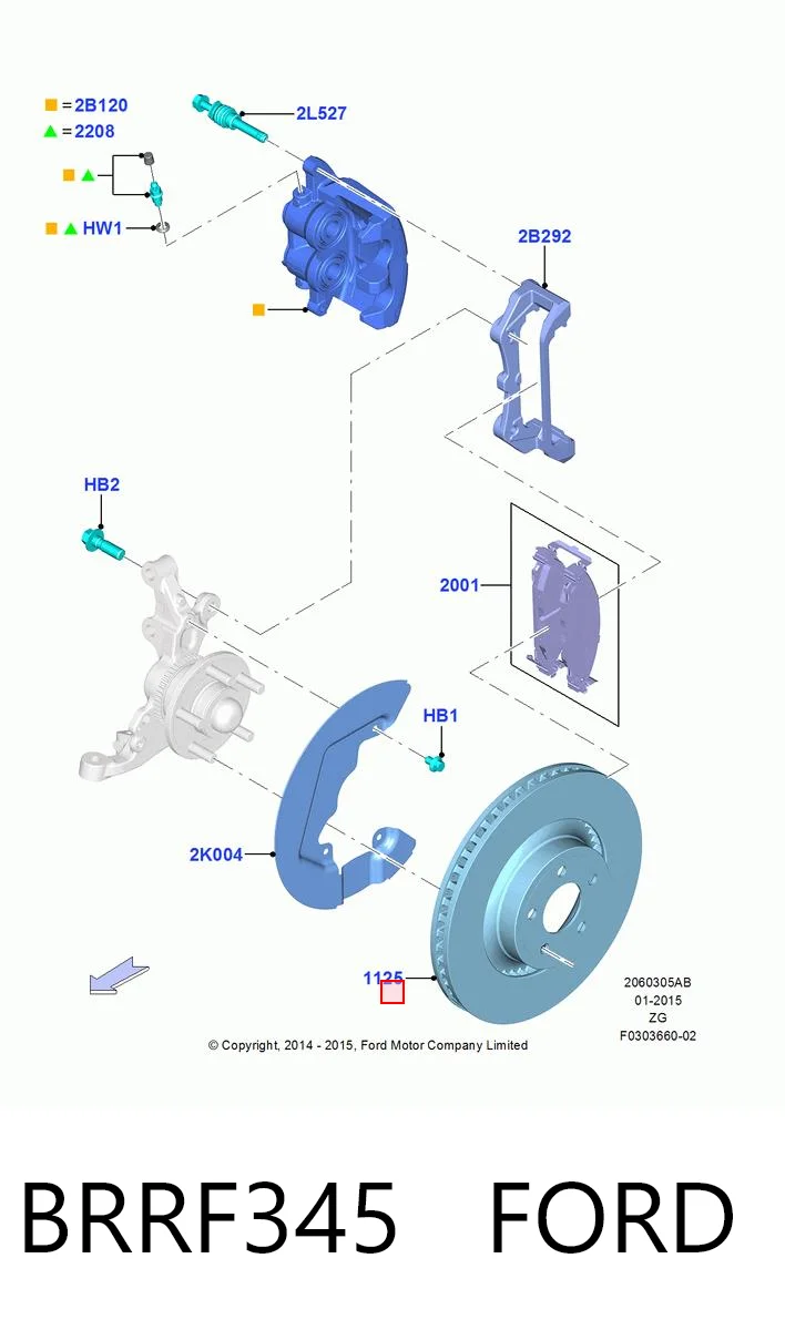 AR85158EVC Power Stop Гальмо дискове переднє