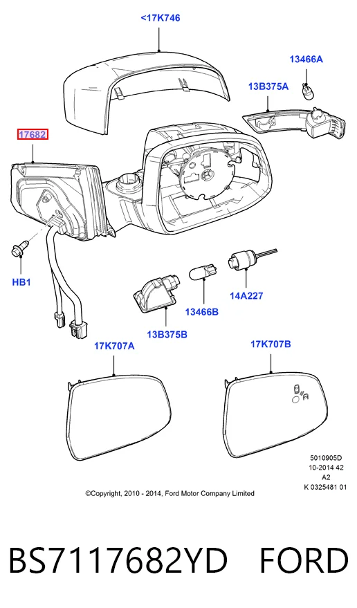 Купити 32D1529E Polcar Дзеркало праве