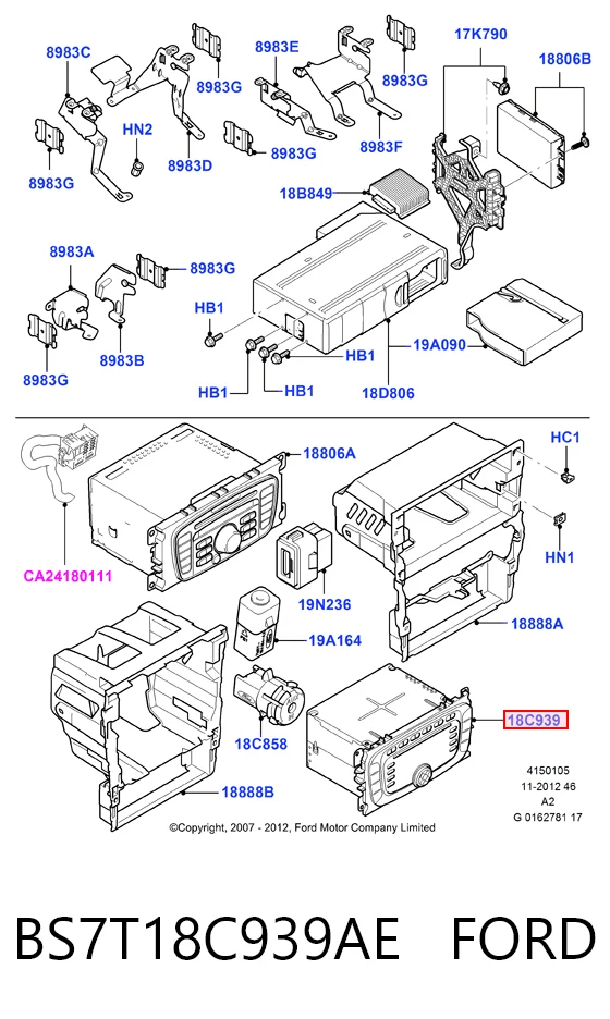 BS7T18C939AE Ford