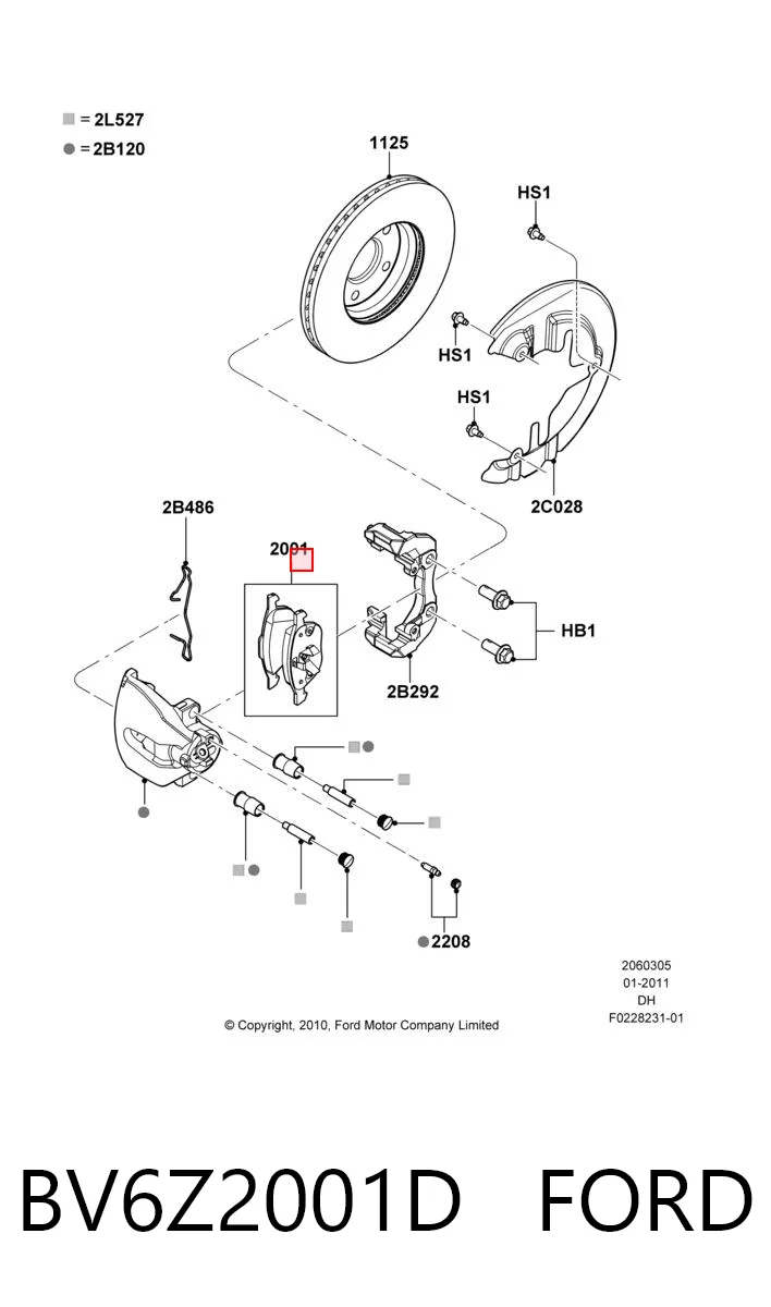 BV6Z2001D Ford 